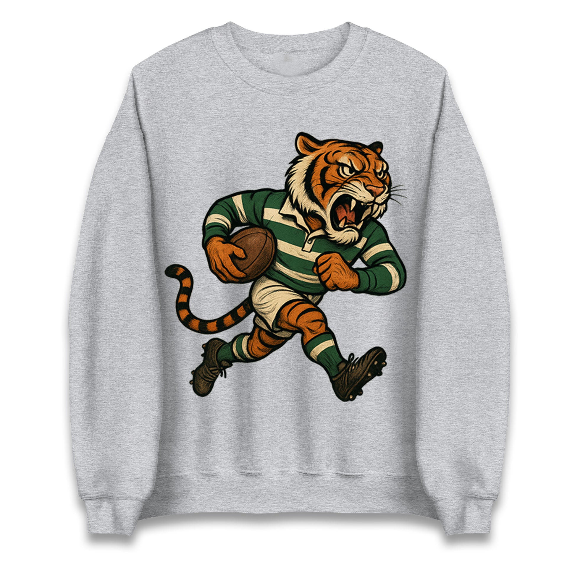 Retro Leicester Tigers Rugby Union Jumper 