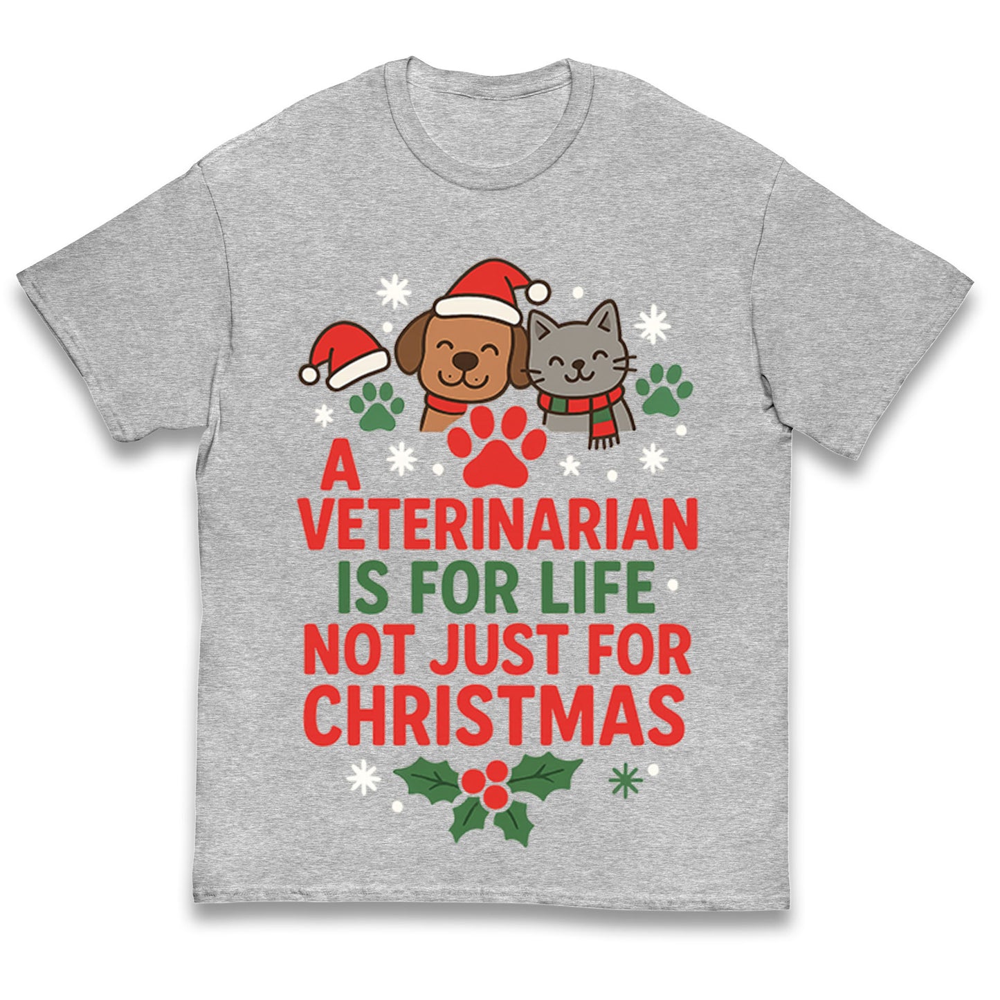 Veterinarian Christmas Kids T Shirt
