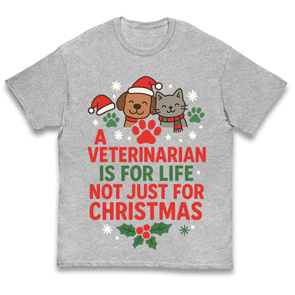 Veterinarian Christmas Kids T Shirt