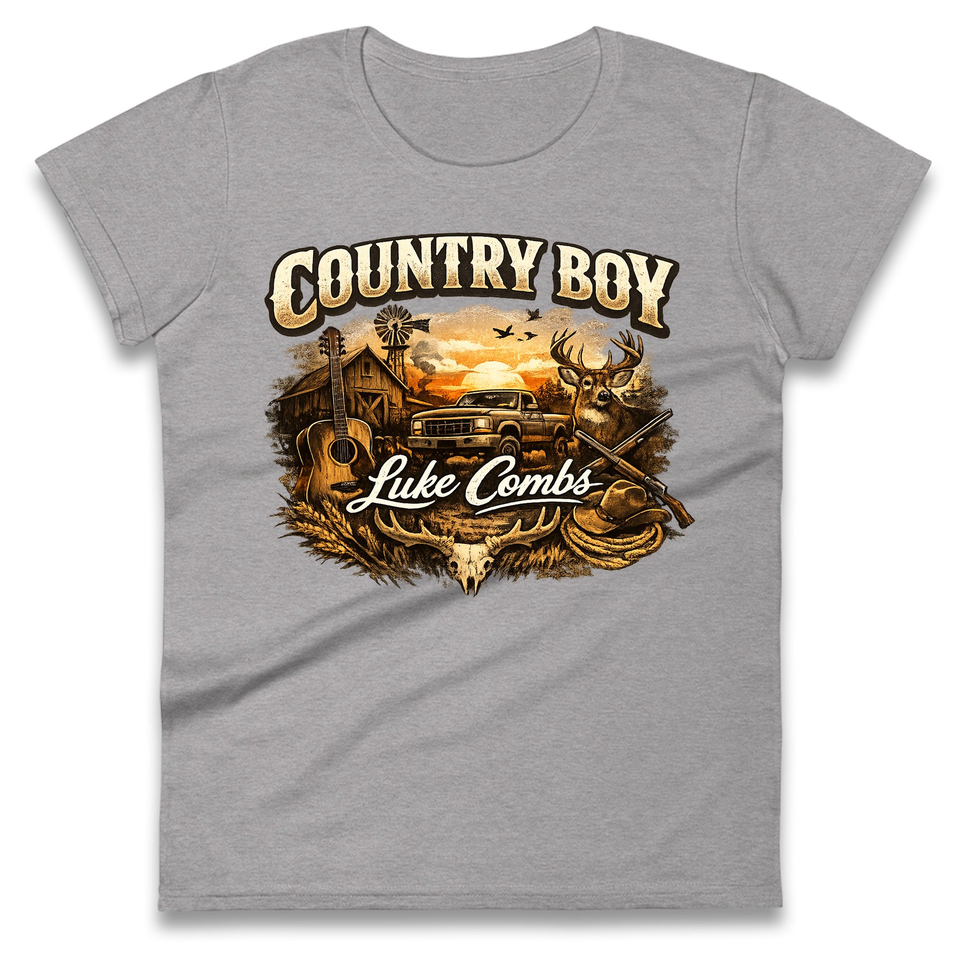 Luke Combs Country Music Ladies T Shirt