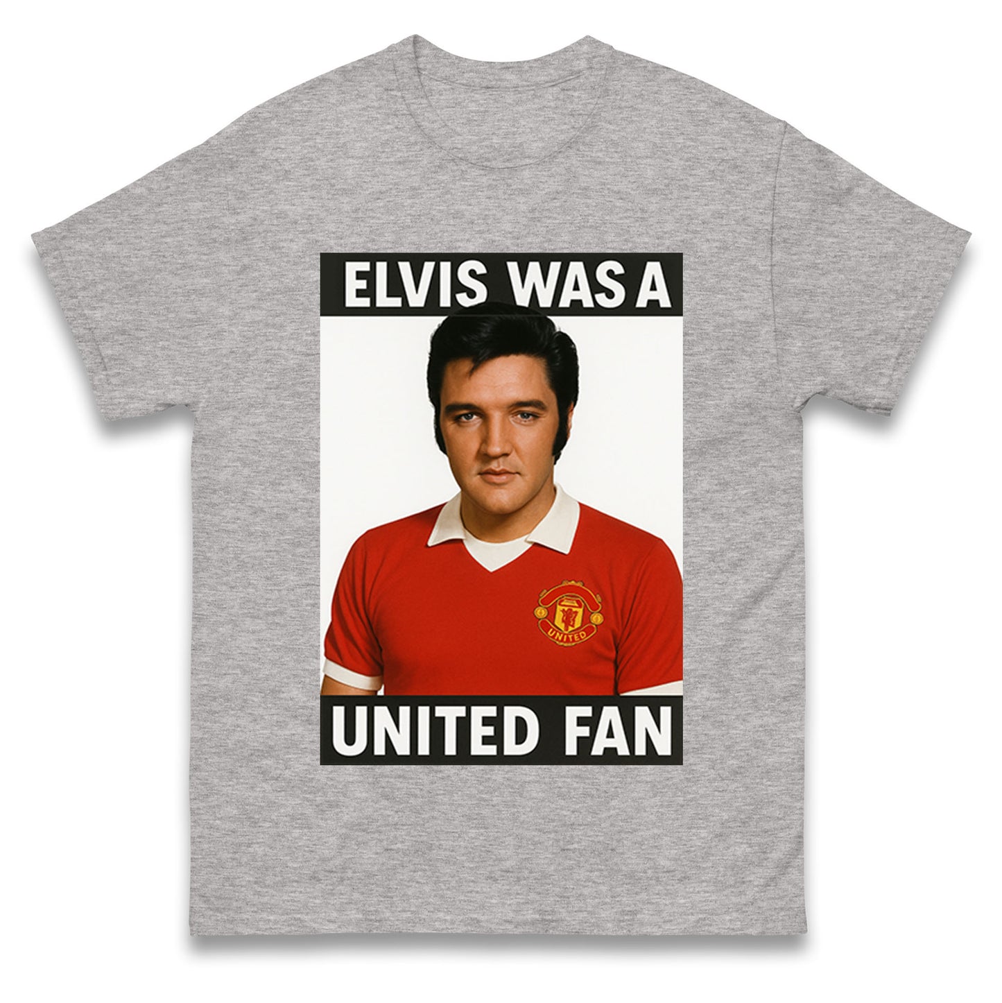 Elvis Presley Mnchester United T Shirt