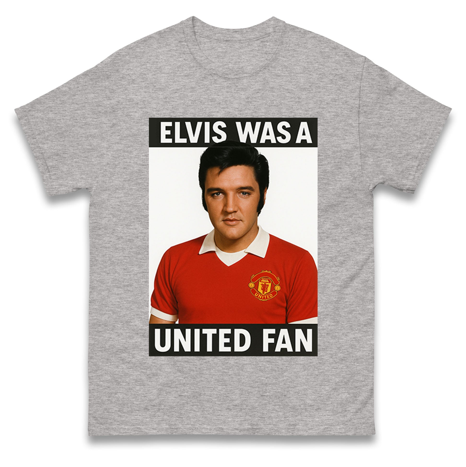 Elvis Presley Mnchester United T Shirt