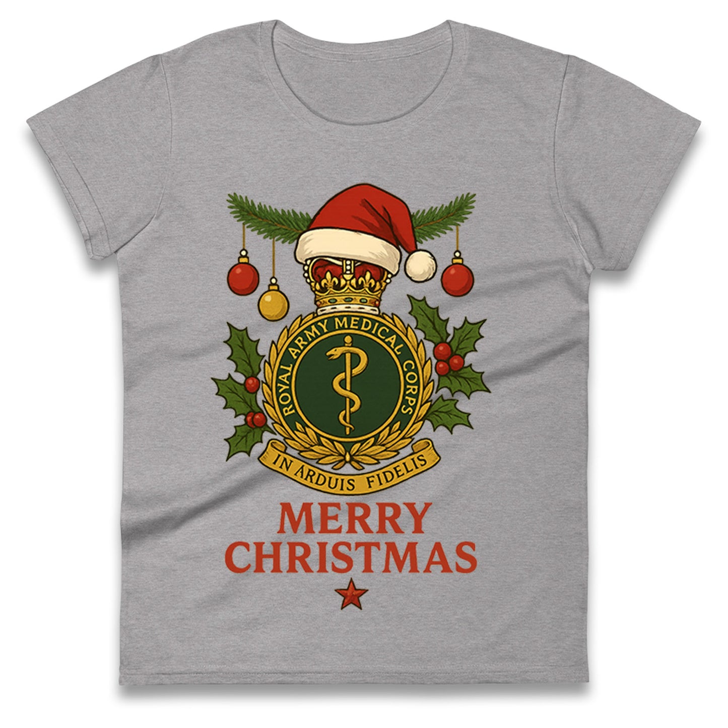 Royal Army Medical Corps Christmas Ladies T Shirt
