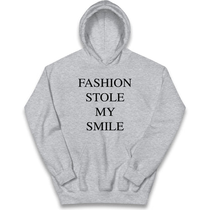 Fashion Stole My Smile Kids Hoodie