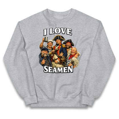 I Love Seamen Funny Cringe Meme Offensive  Kids Jumper