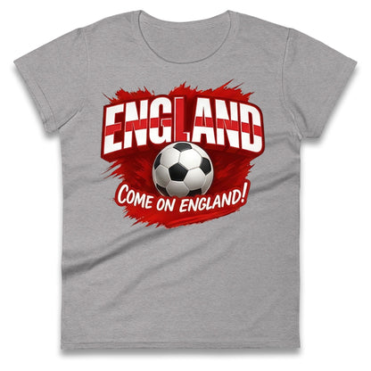 England Retro World Cup Ladies T Shirt 