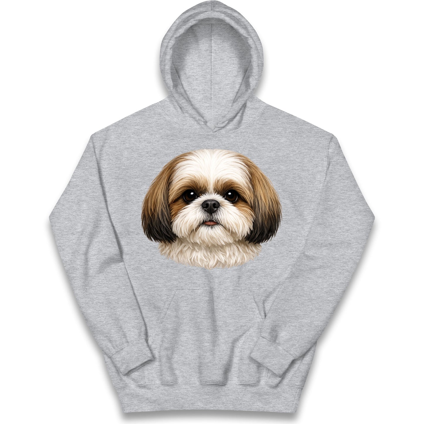 Shih Tzu Face Kids Hoodie
