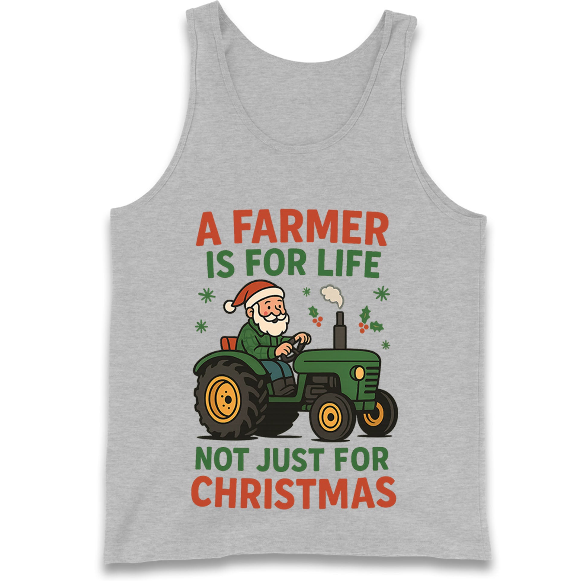 Farmer Christmas Tank Top