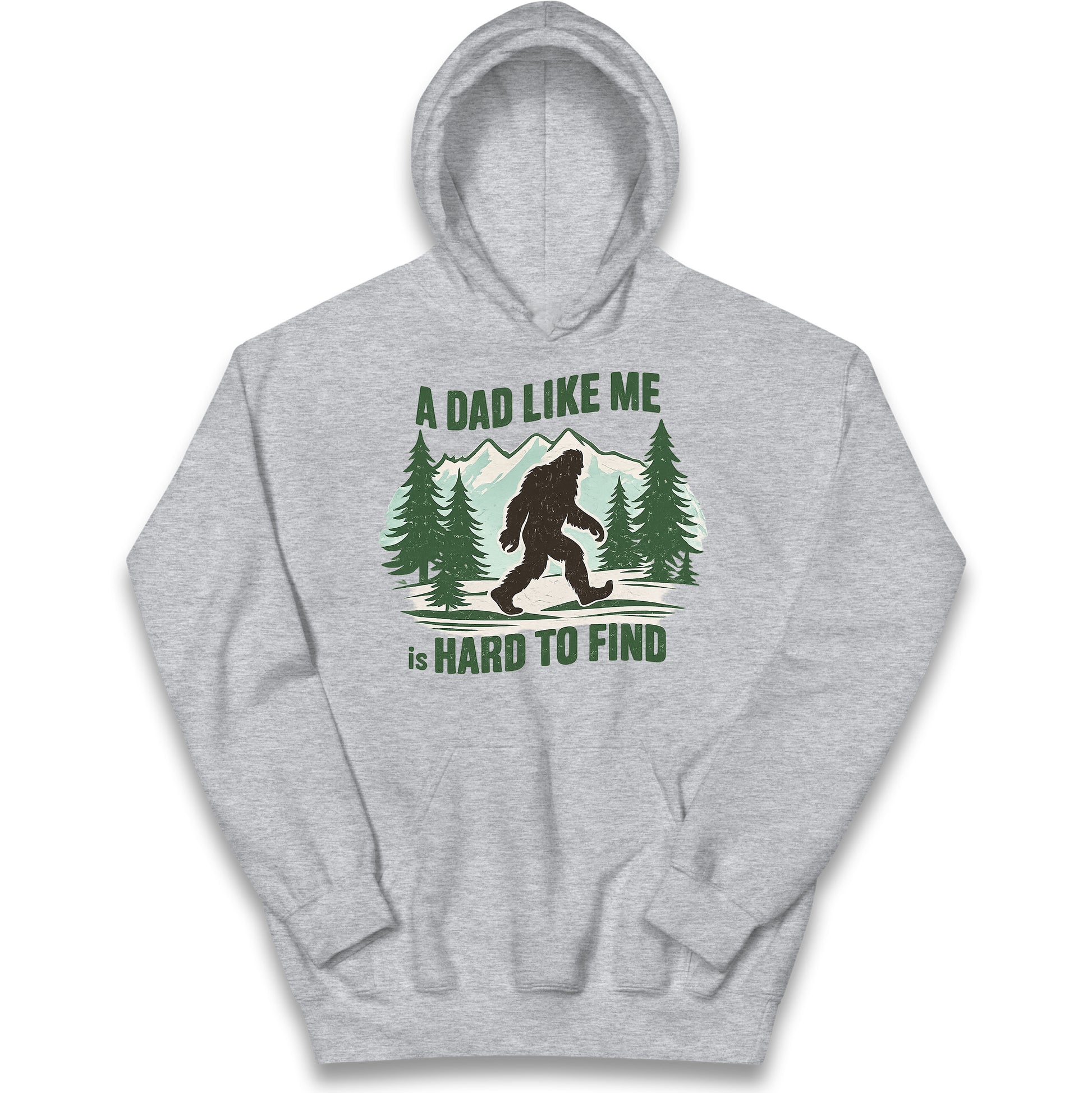 Retro Funny Bigfoot Dad Kids Hoodie