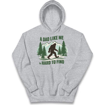 Retro Funny Bigfoot Dad Kids Hoodie