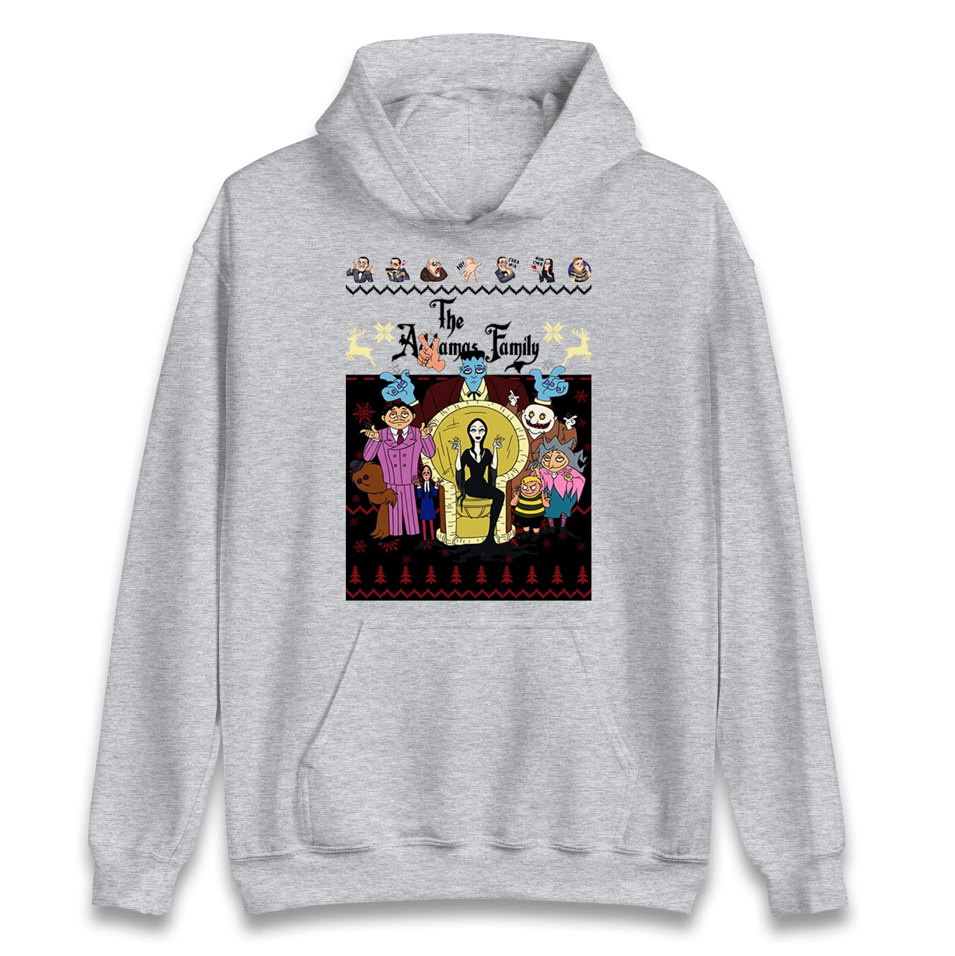 Scary Addams Christmas Hoodie