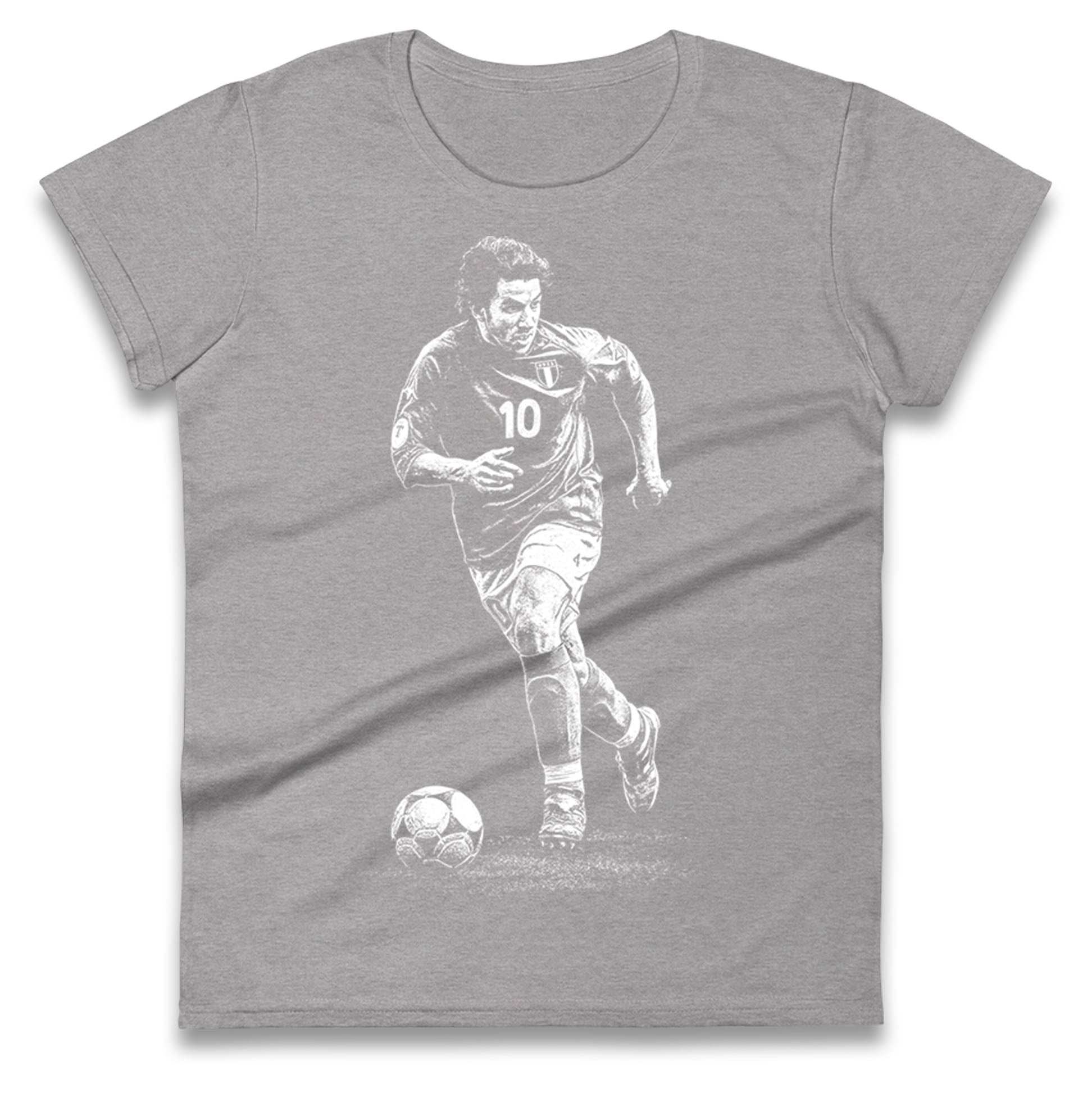 Del Piero 10 Italy Ladies T Shirt