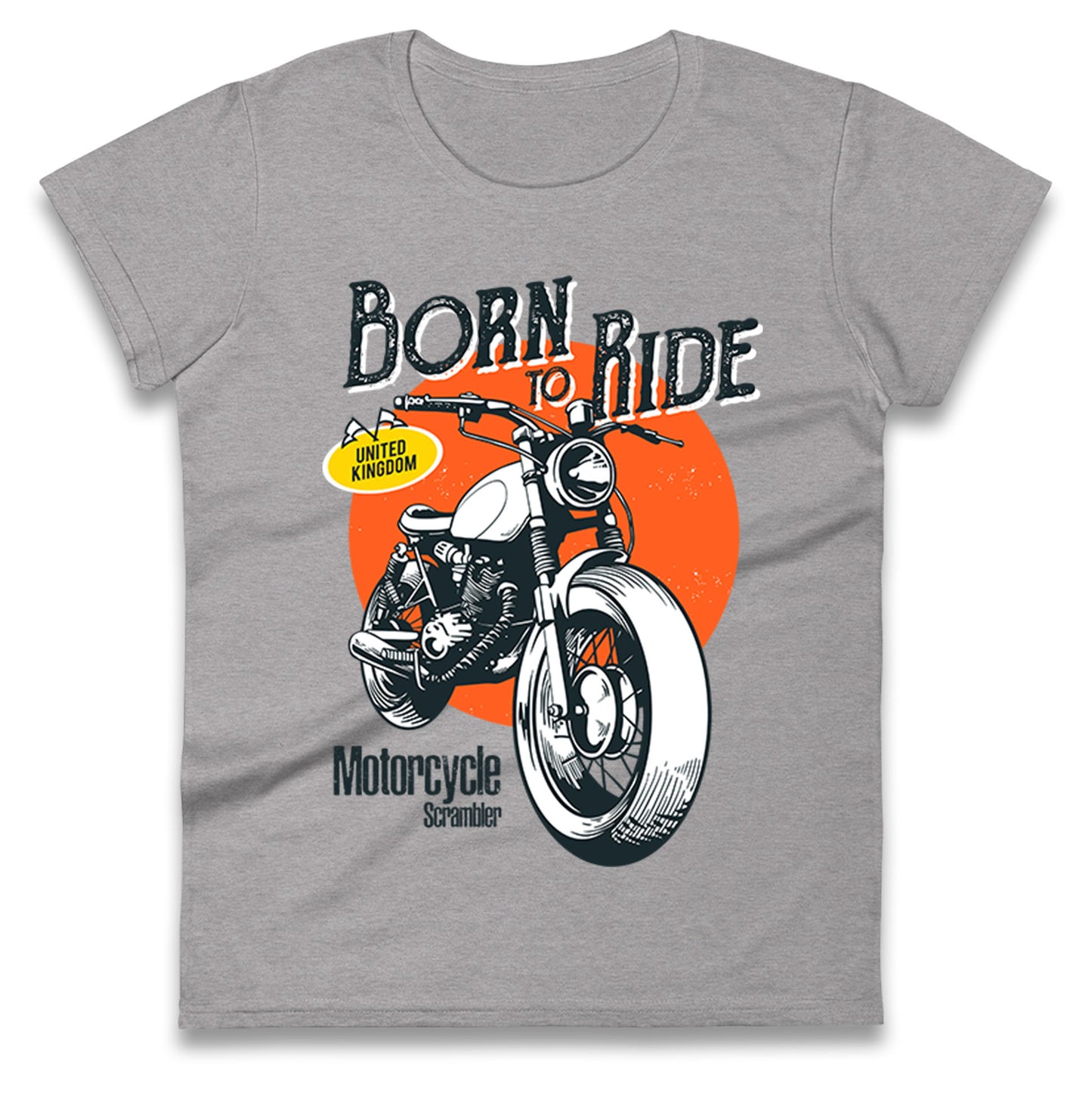 Born To Ride UK Ladies T Shirt