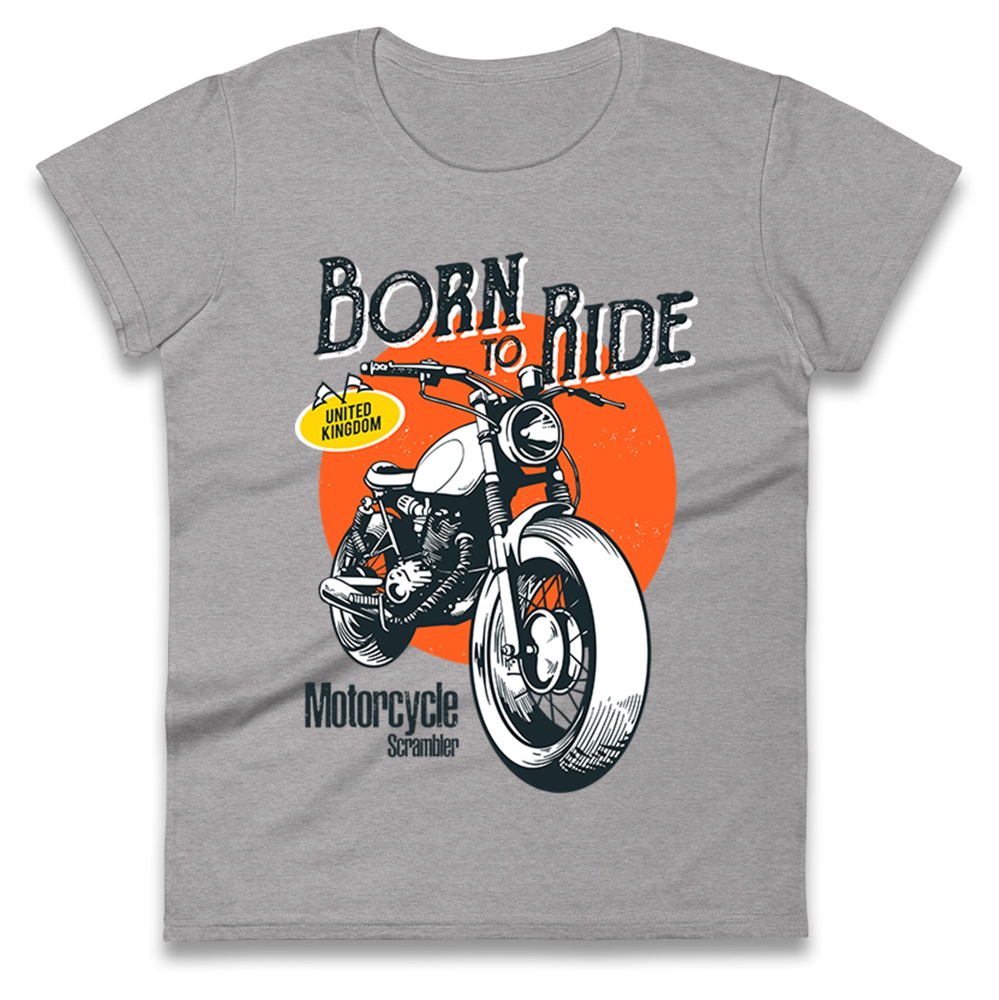 Born To Ride UK Ladies T Shirt