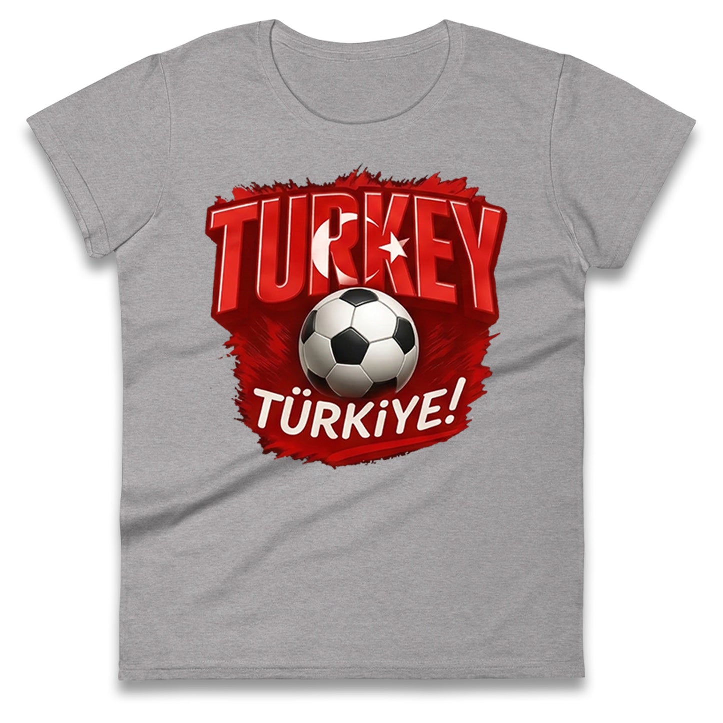 Turkey Retro World Cup Ladies T Shirt