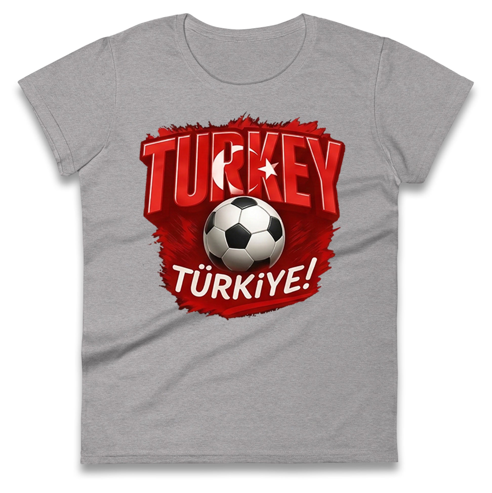Turkey Retro World Cup Ladies T Shirt