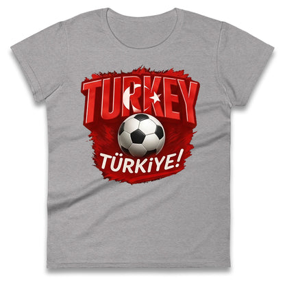 Turkey Retro World Cup Ladies T Shirt
