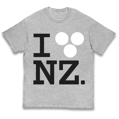 I Love NZ Orlando Bloom Huffer Kids T Shirt 