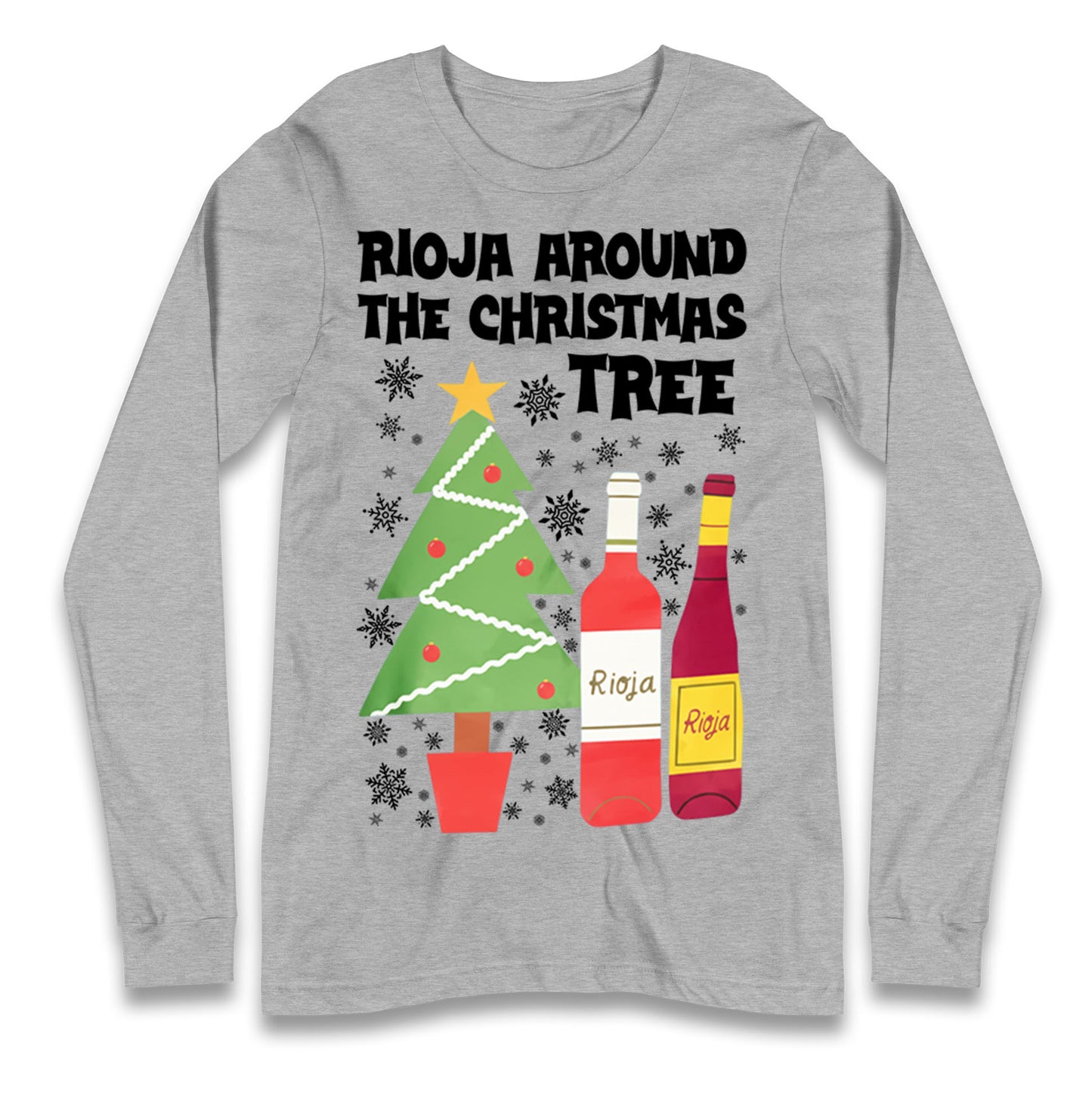 Rioja Wine Christmas Ladies T Shirt