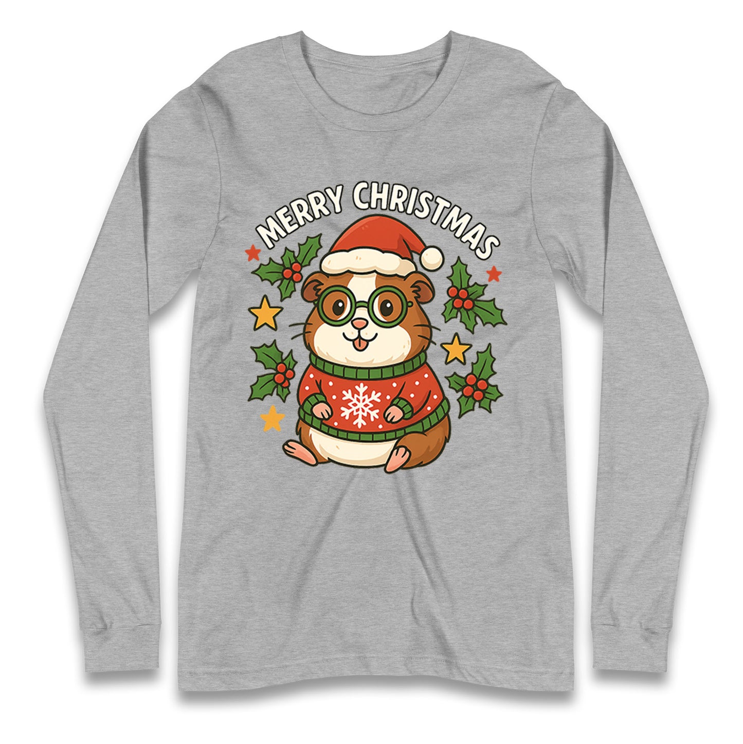 Guinea Pig Christmas Longsleeve T Shirt