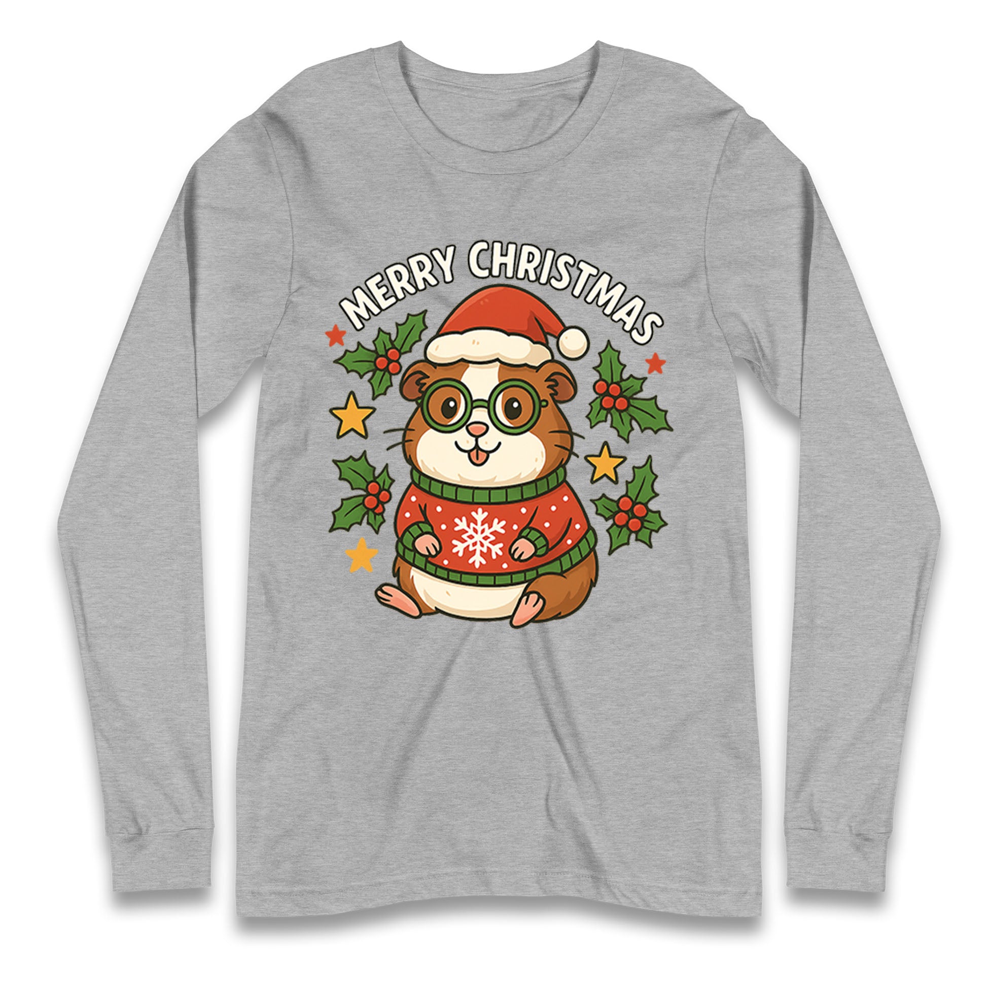 Guinea Pig Christmas Longsleeve T Shirt