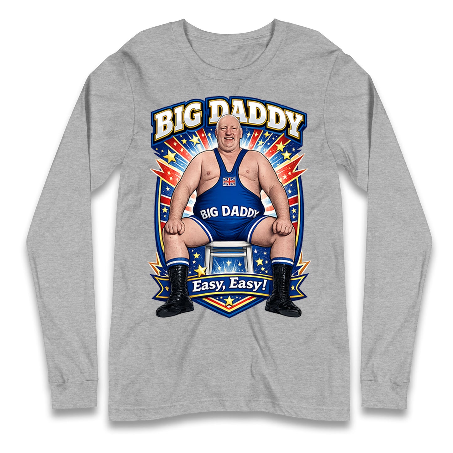 Big Daddy UK Wrestling Longsleeve T Shirt