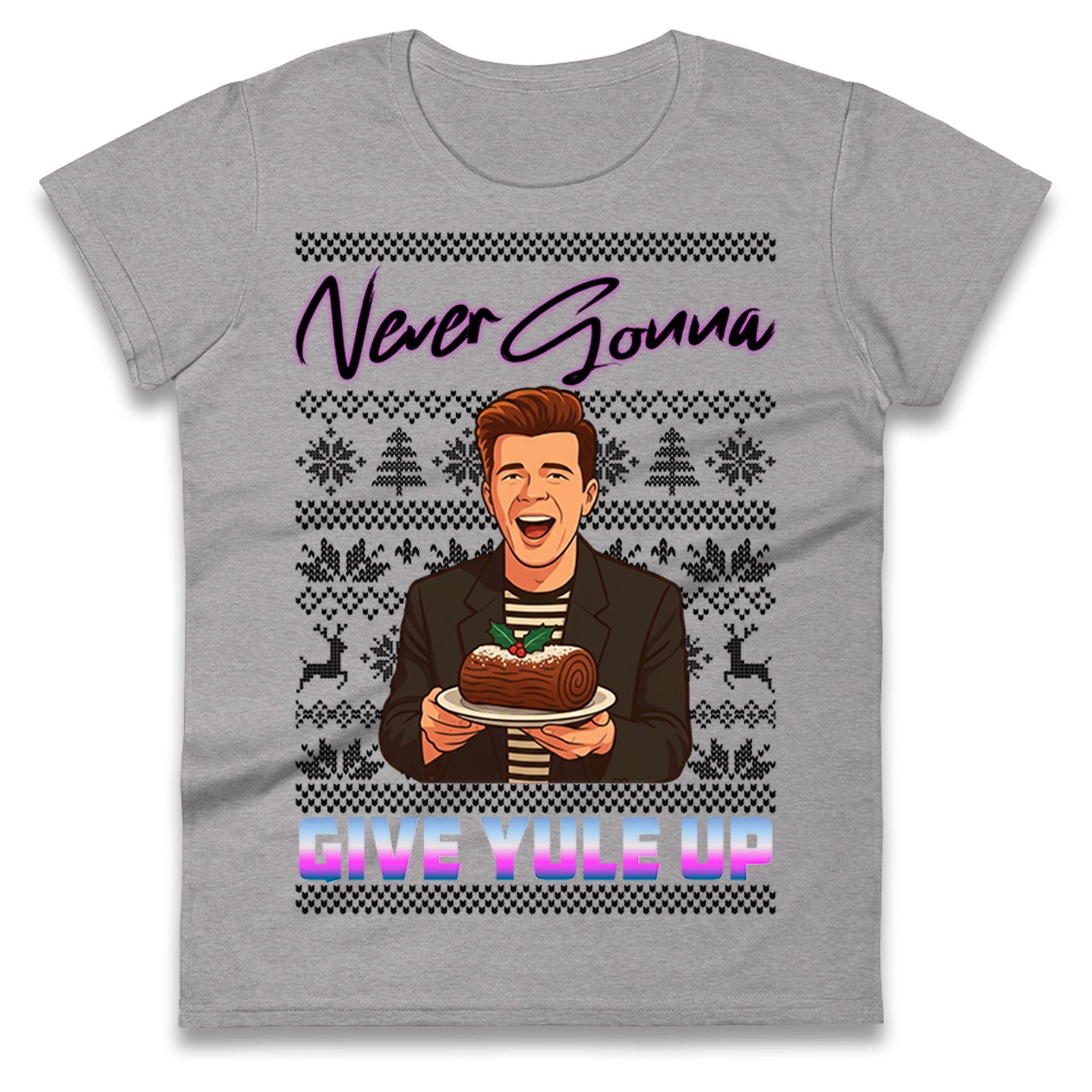 Rick Astley Christmas Ladies T Shirt