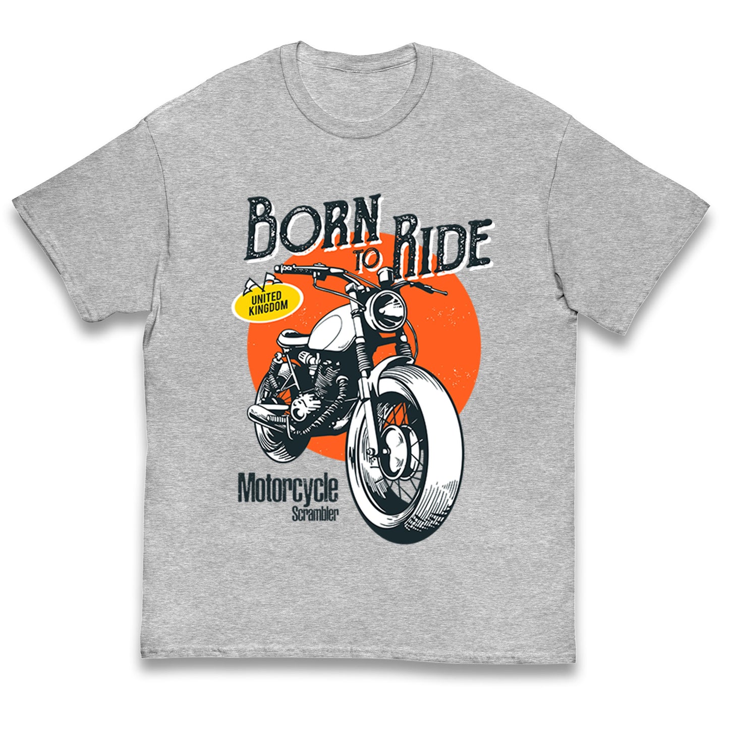 Born To Ride UK Kids T Shirt