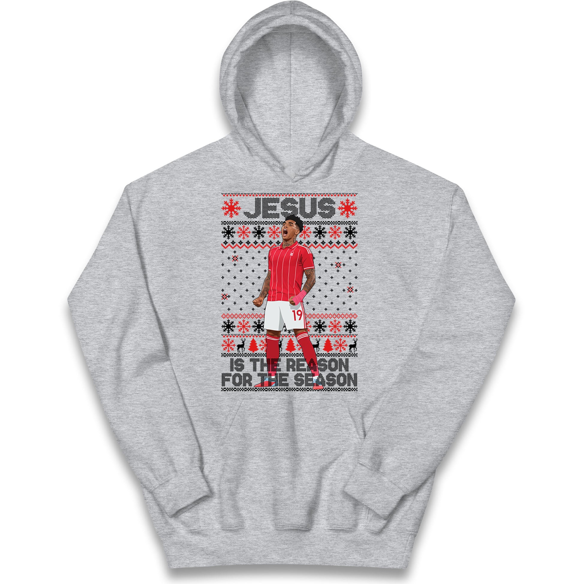 Nottm Forest FC Christmas Kids Hoodie