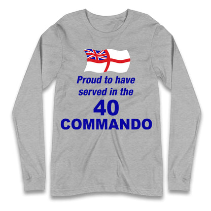 40 Commando Royal Marines Longsleeve T Shirt