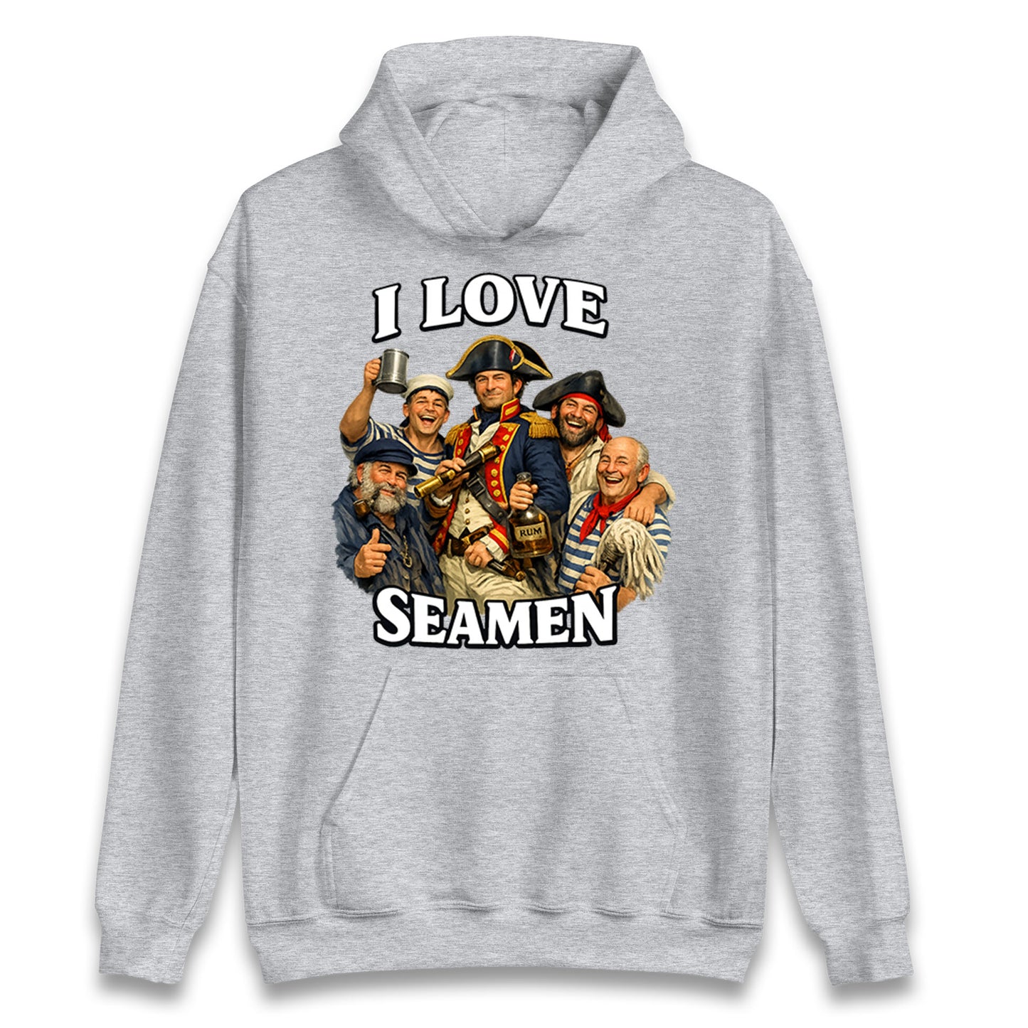 I Love Seamen Funny Cringe Meme Offensive  Hoodie