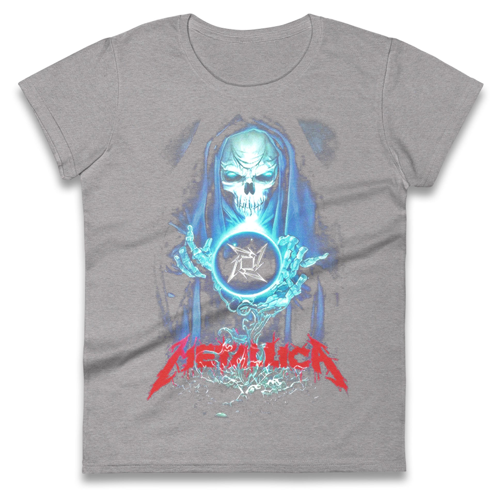Metallica Skellington Sorcerer Ladies T Shirt