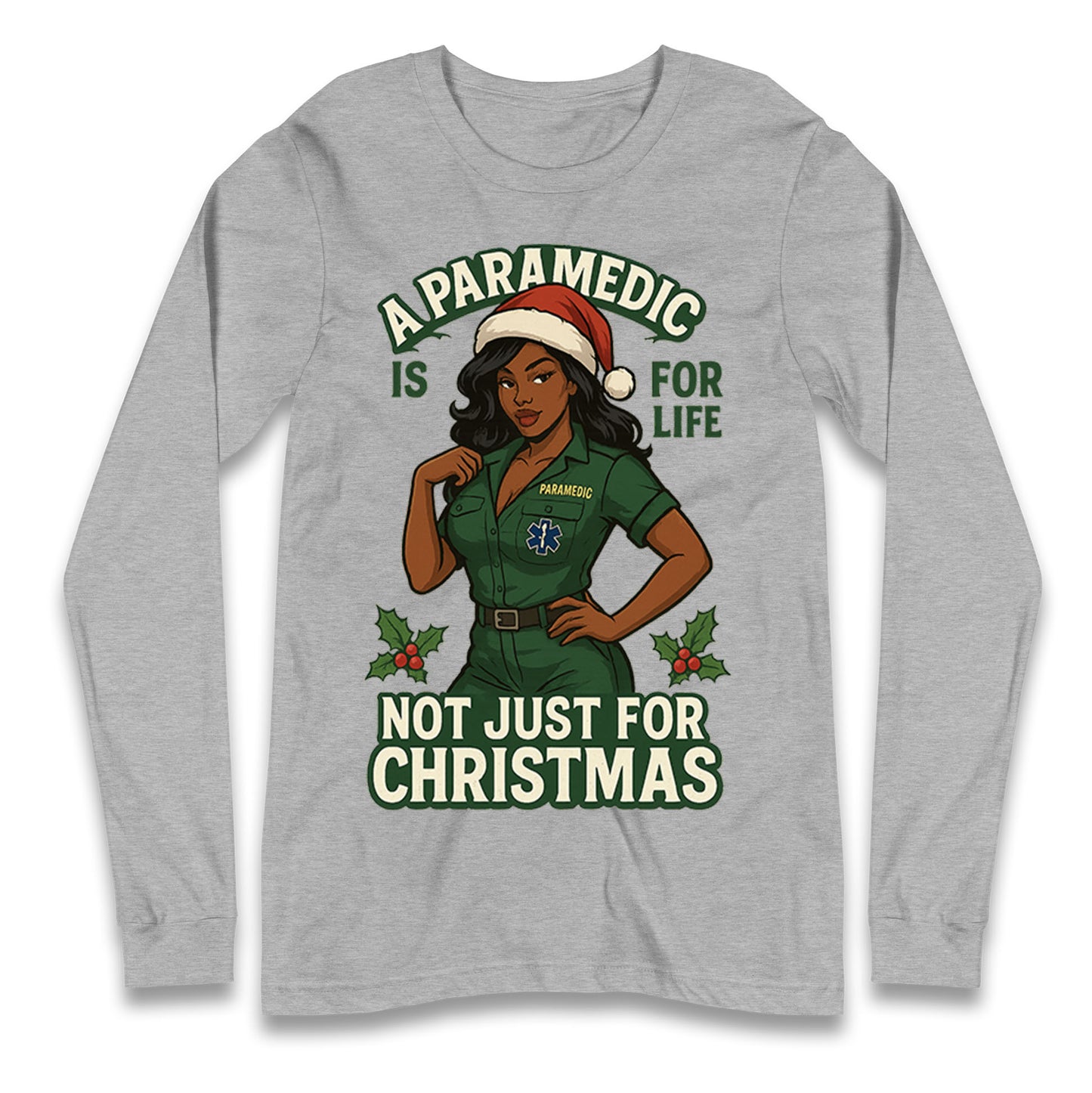 Paramedic Xmas Longsleeve T Shirt