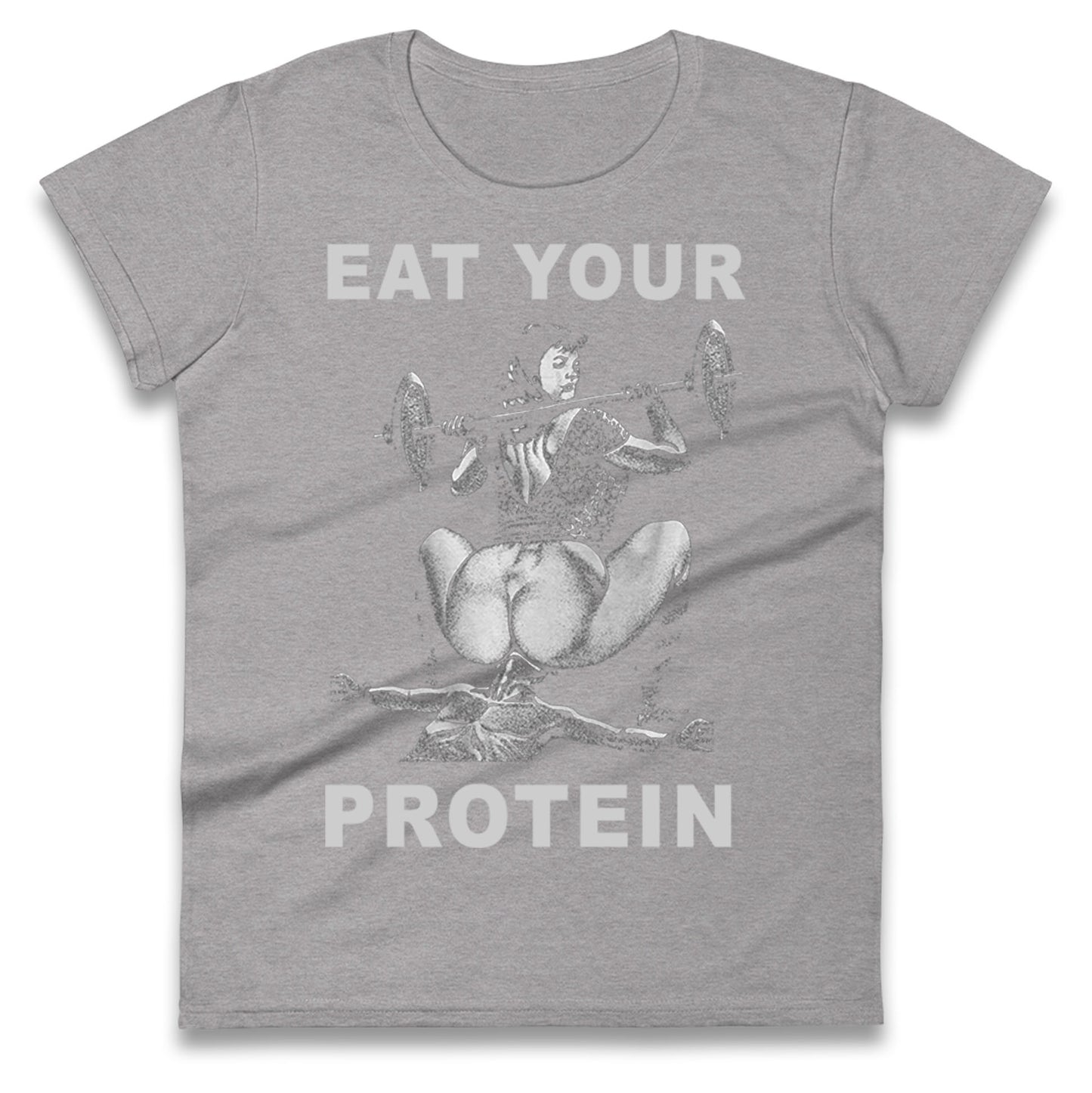 Breakfast Of Champions Eat Your Protein SarcasticLadies T Shirt