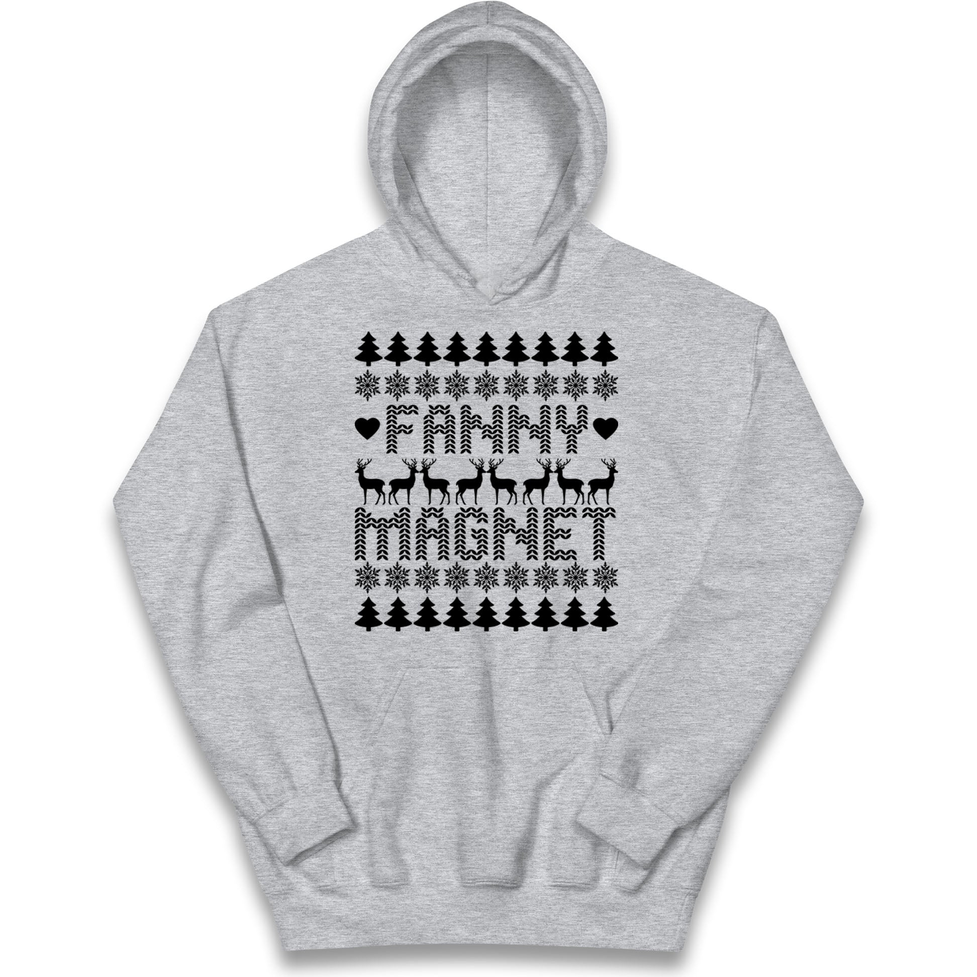 Fanny Magnet Christmas Kids Hoodie