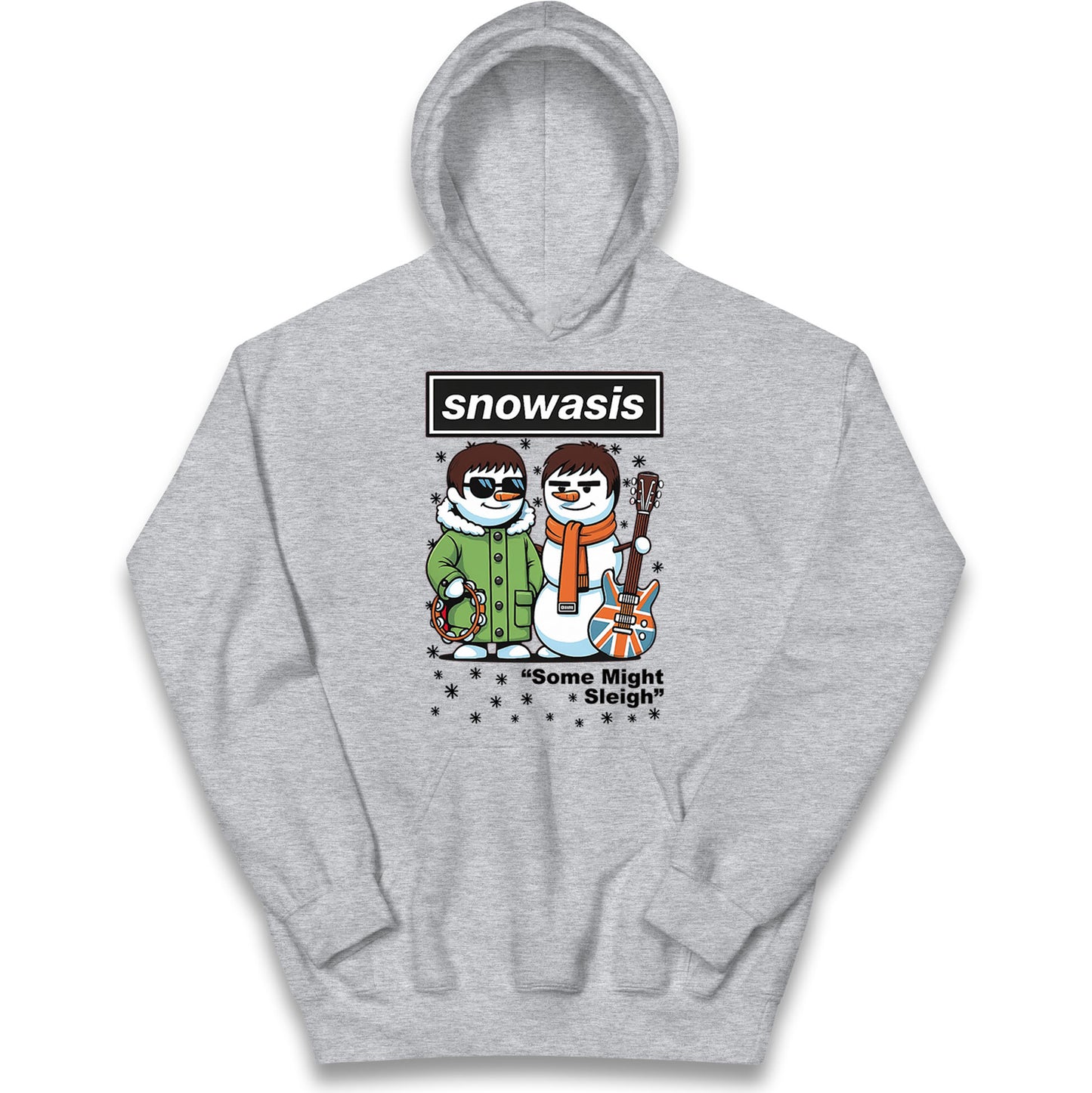Funny Snowasis Might Sleigh Xmas Kids Hoodie