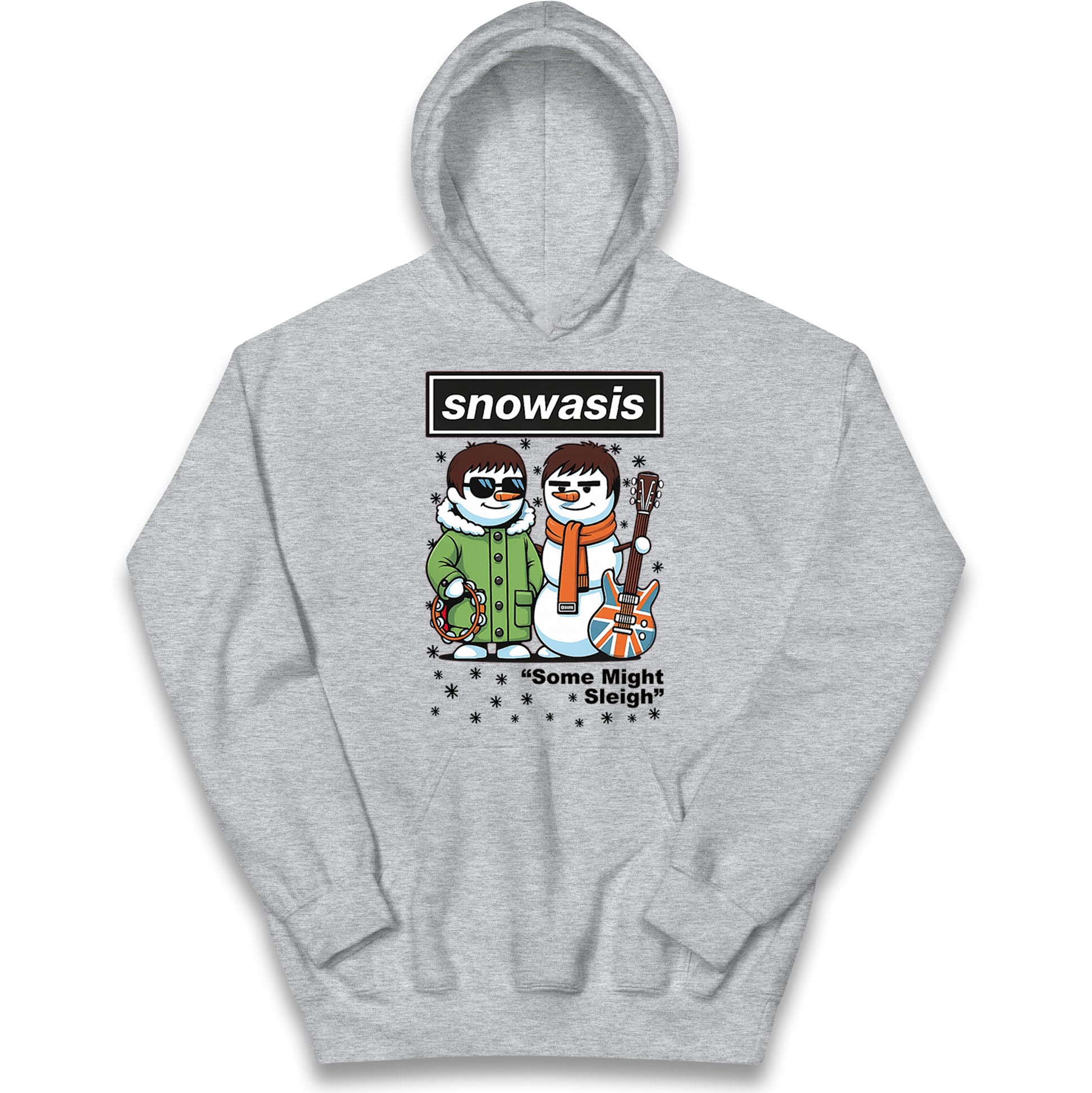 Funny Snowasis Might Sleigh Xmas Kids Hoodie