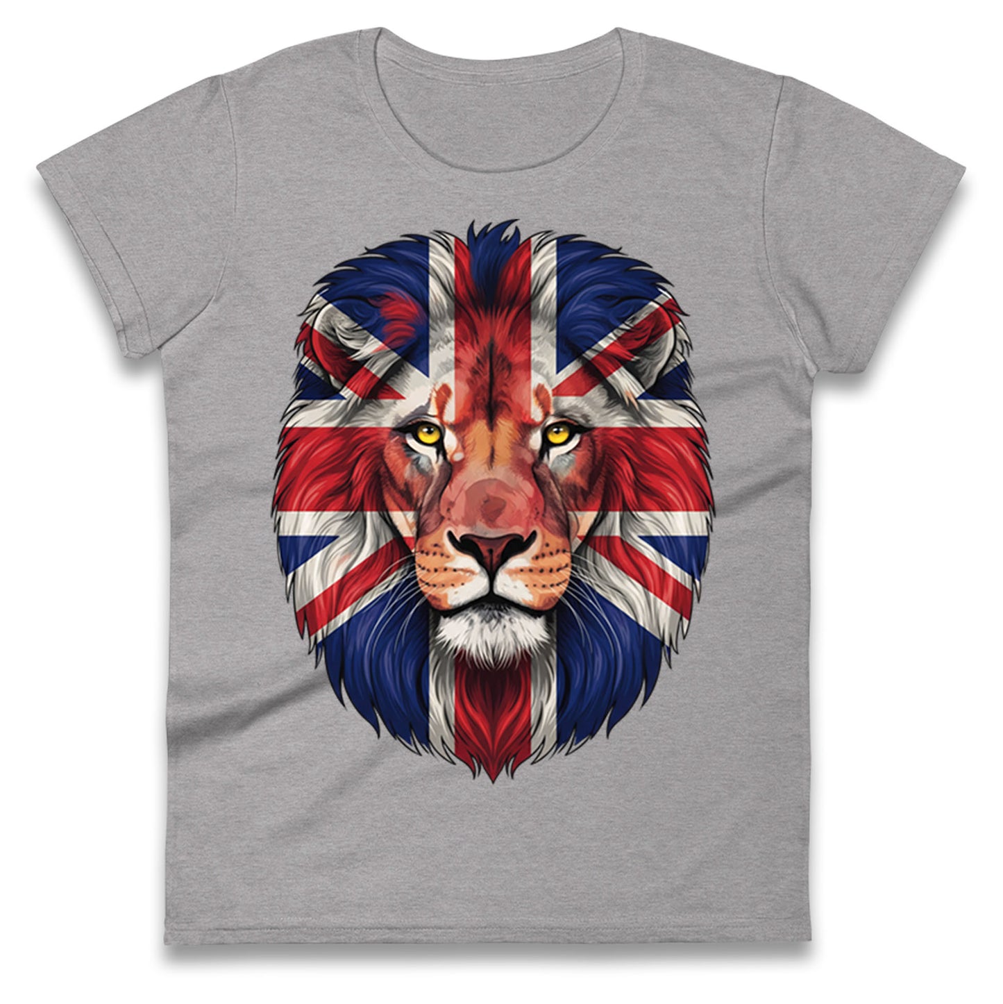 St George Flag Lion Ladies T Shirt 