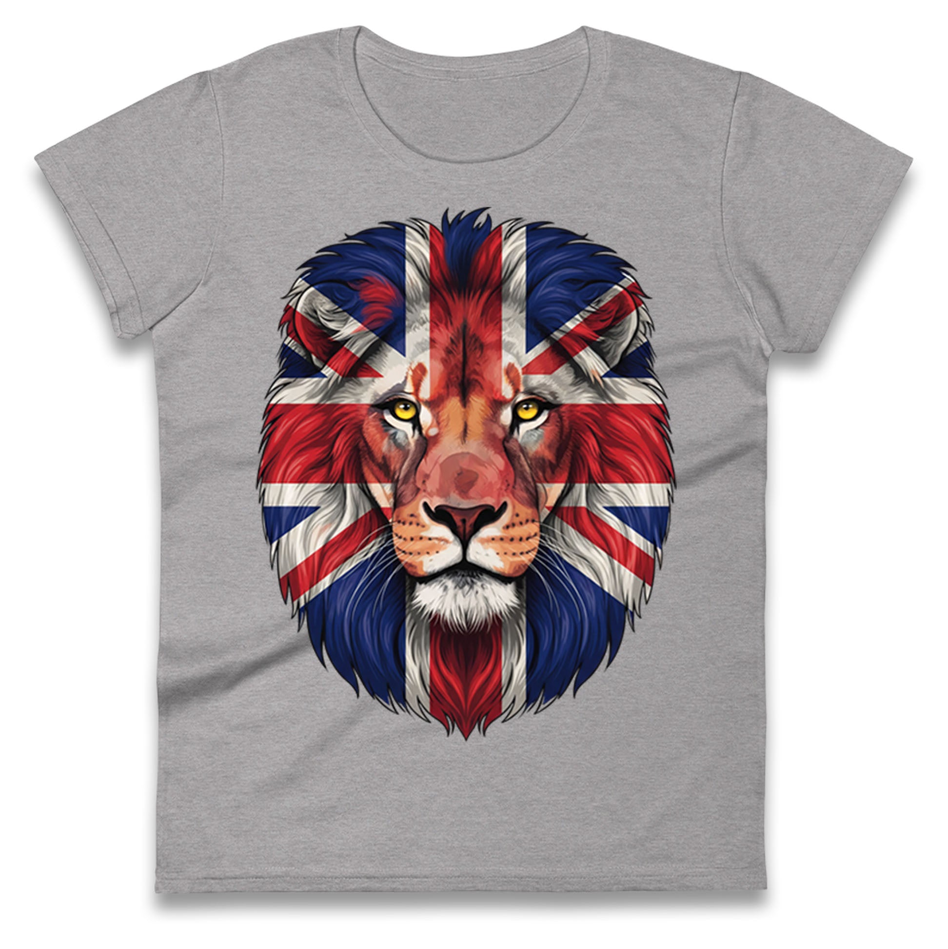 St George Flag Lion Ladies T Shirt 