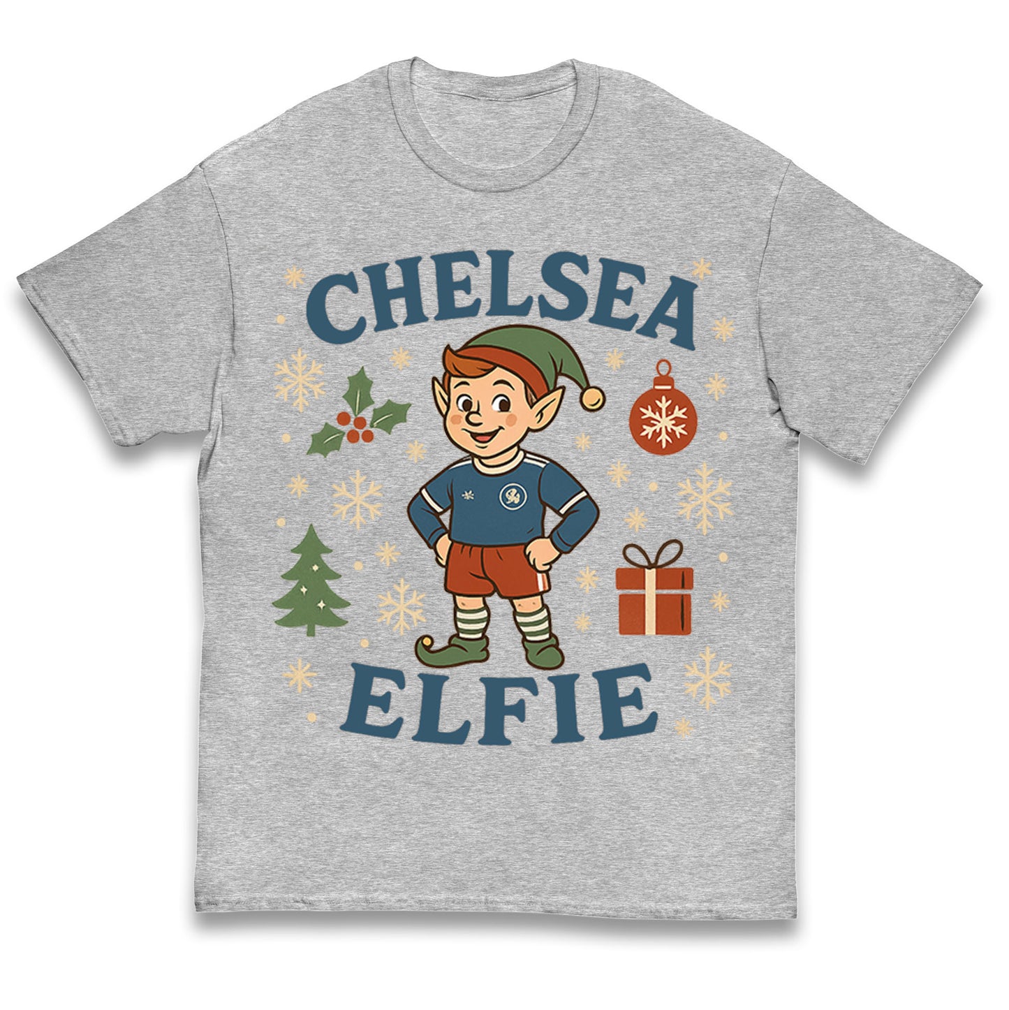 Chelsea FC Christmas Kids T Shirt