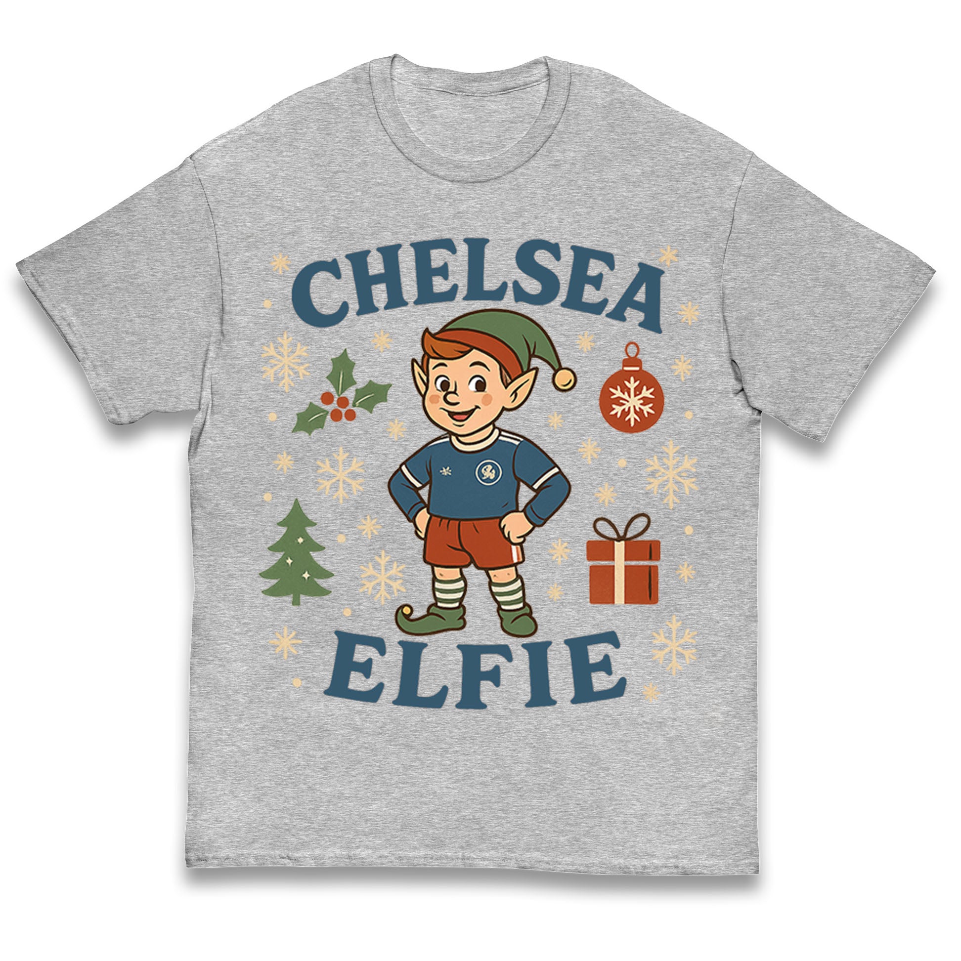 Chelsea FC Christmas Kids T Shirt