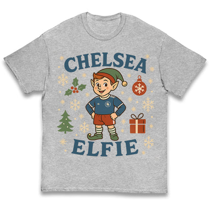 Chelsea FC Christmas Kids T Shirt