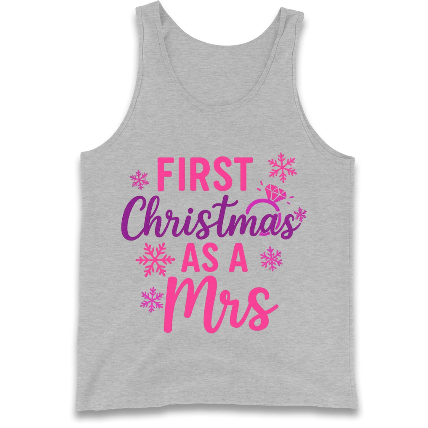 First Christmas As A Mrs Tank Top