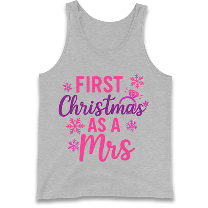 First Christmas As A Mrs Tank Top