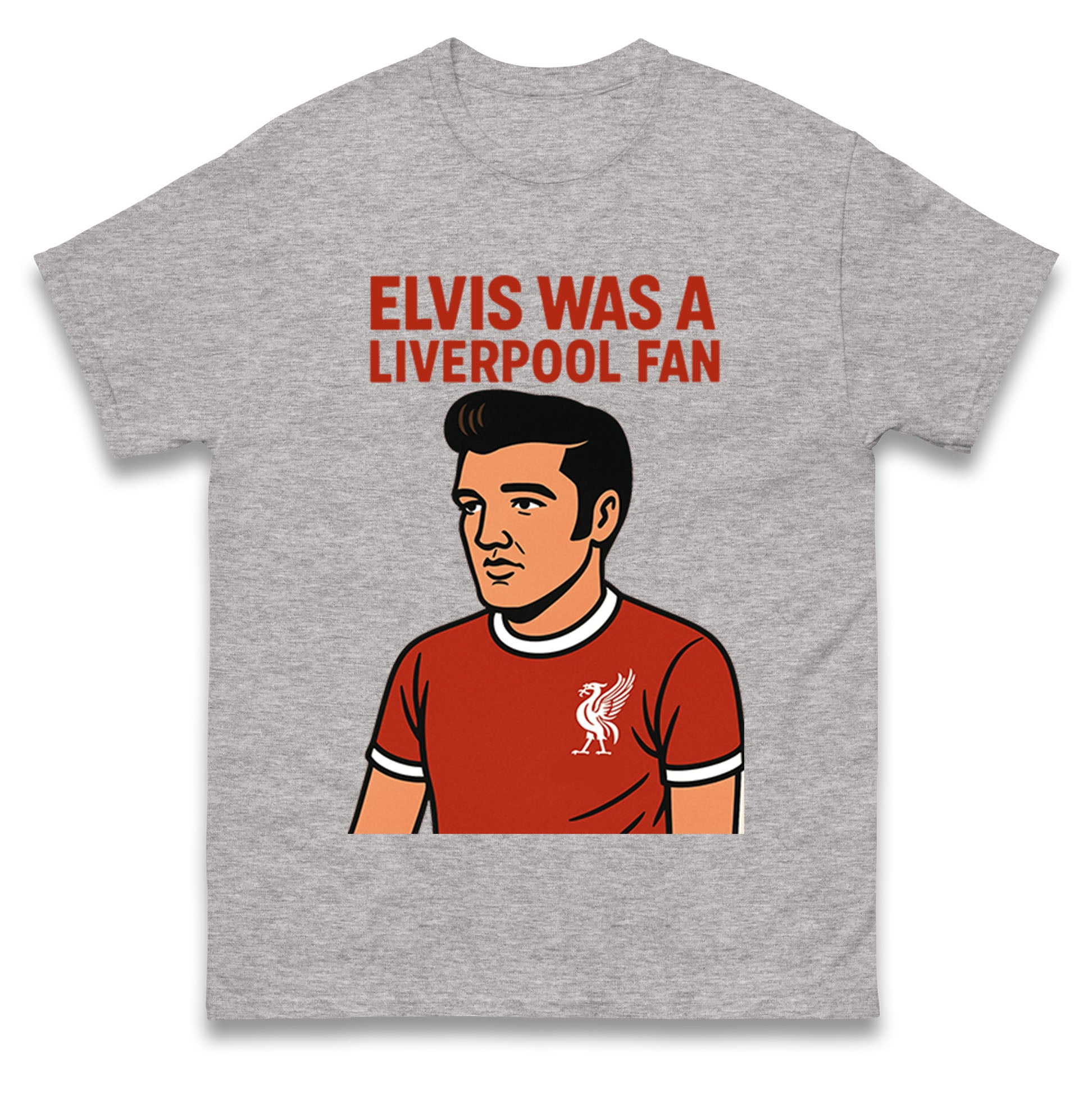 Elvis Presley Liverpool Football T Shirt