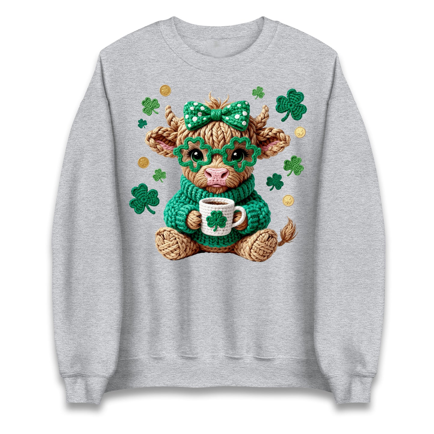 Cute Cow St Patrick Jumper