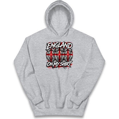 England 3 Lions World Cup 2026 Kids Hoodie