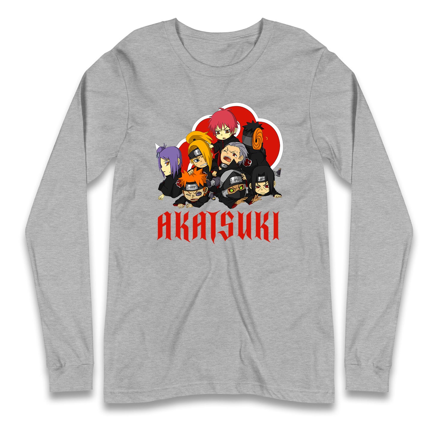 naruto shippuden akatsuki long sleeve t shirt