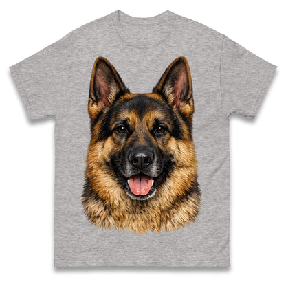 German Shepherd Dog Face T Shirt