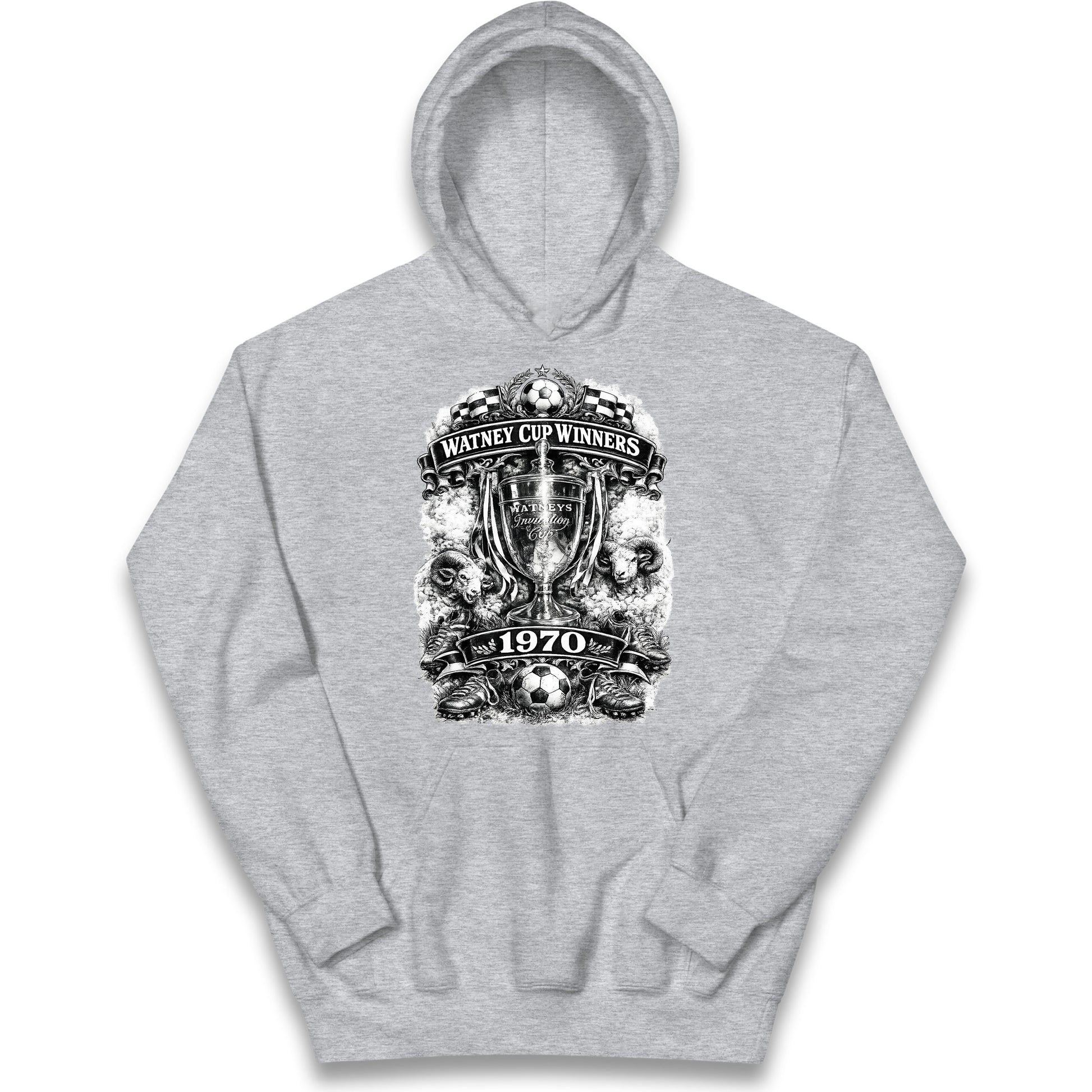 Retro Derby Watney Cup Winners 1970 Kids Hoodie